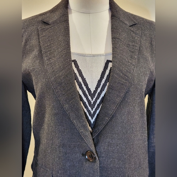NWT || NELL & ME || blazer, single breasted, wool, deep gray, jacket, size small - Picture 3 of 9